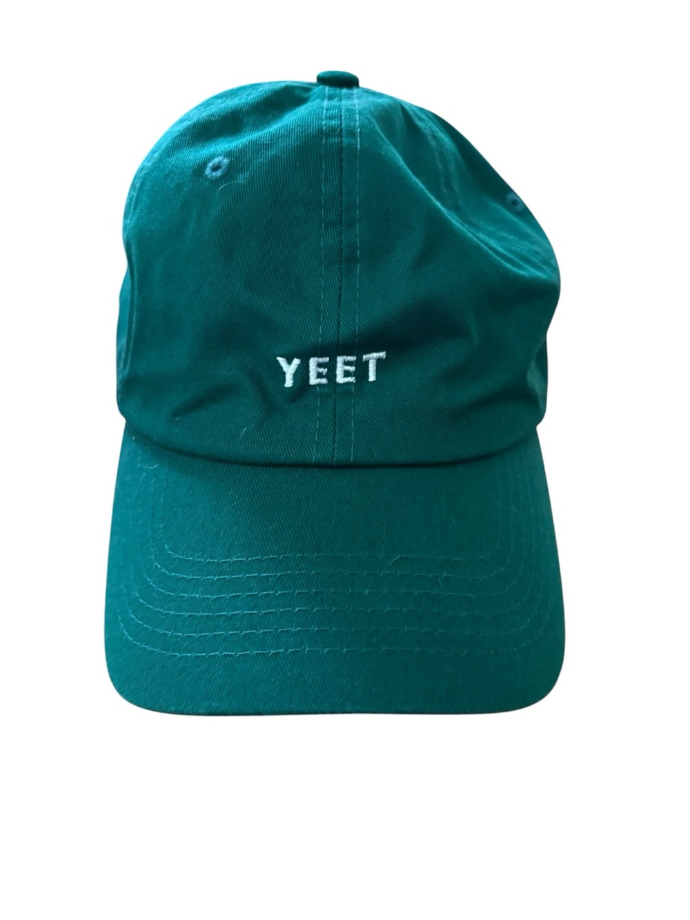Teal 'YEET' Dad brand Embroidered Baseball Cap